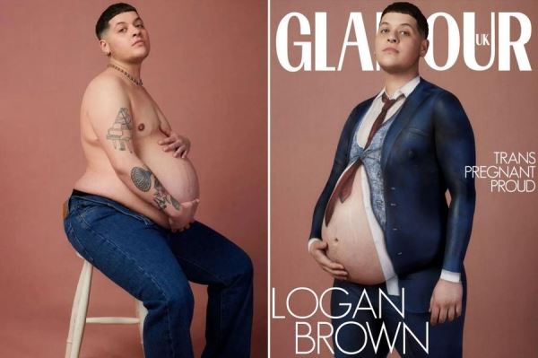 Журнал Glamour выпустил беременную "мужскую" модель для обложки в честь месяца гордости